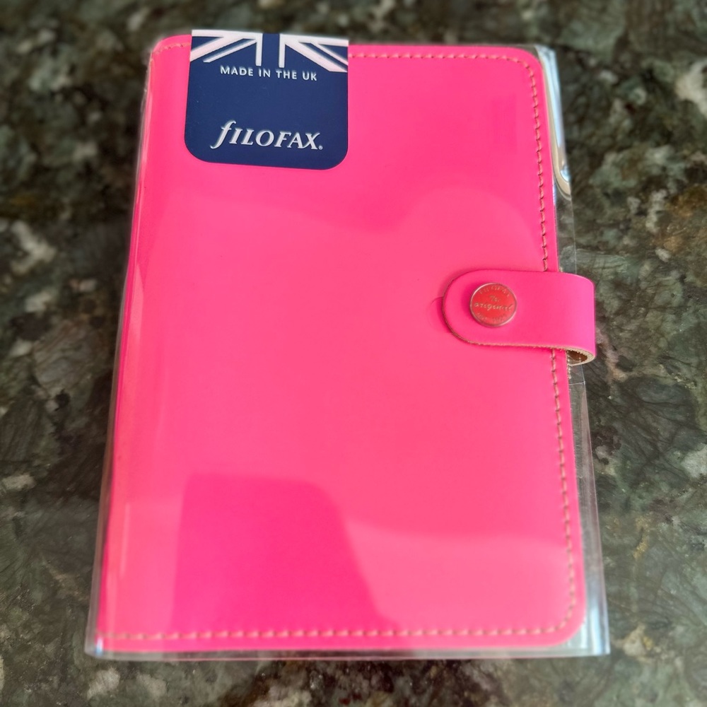 Fluro Pink Filofax personal size